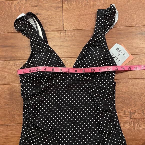 Shade & Shore One-Piece Swimsuit - Polka Dots - Tummy Control - Size S (4-6) - Picture 16 of 16